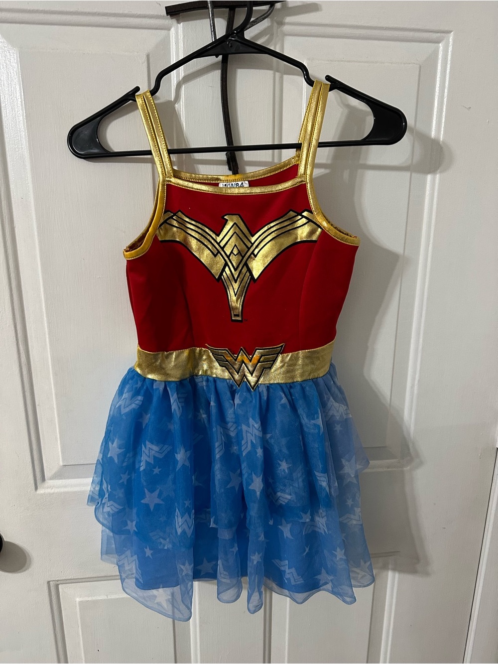 Wonder Hero Girls Red & Blue Kids Costume Dress